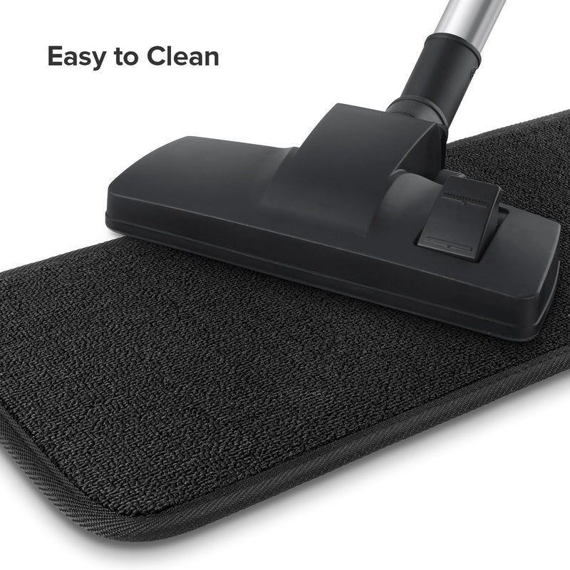 Seloom 13pcs Carpet Stair Treads, Indoor Non-Slip Edging Stair Rugs Covers Rubber Backing Anti Slip Indoor Stair Mats Removable Washable Step Runners for Wooden Stairs(25.5Ã—9.5In,Dark Grey) - Image 4